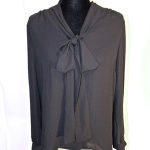 SALE‼️ NWT, Adrianna Papell Bow Button Up Blouse L